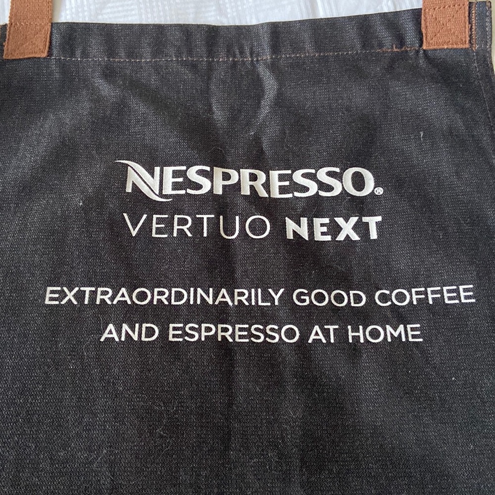 Like new, Nespresso dark denim apron, size OS fits all